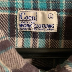 Coen メンズ ネルシャツ サイズＬの画像
