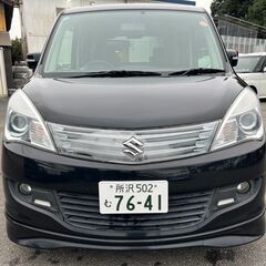 スズキ　ソリオ　ブラック＆ホワイト　車検付令和９年４月　ナビ　テレビ　ＥＴＣ　スペアキー　ＮＯ２４９４の画像