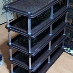 5段シューズラック の画像