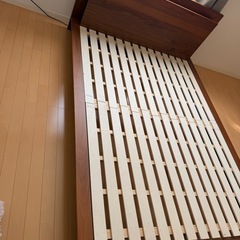 ★美品★ニトリ すのこダブルベッドフレームの画像