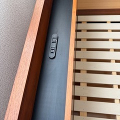 ★美品★ニトリ すのこダブルベッドフレームの画像