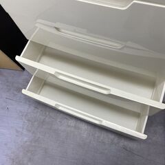 プラチェスト 5段 ウッドトップ 幅73cm ホワイト 大容量 73×41.5×99cm 衣類収納 タンス 札幌市手稲区の画像