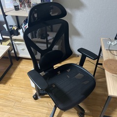 値下げ交渉🆗 ニトリビジネス オフィスチェア フットレスト付き メッシュ素材の画像