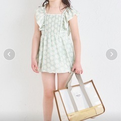 【新品】ペアマノン トート型 プールバック クリア配色  の画像