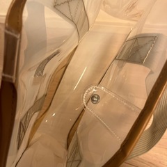 【新品】ペアマノン トート型 プールバック クリア配色  の画像