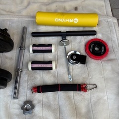 可変式ダンベルセットとおまけ
の画像