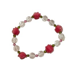 天然石？バラ ブレスレットの画像