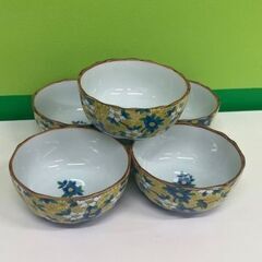 九谷焼 第壱陶器 小鉢 角鉢 峯秀花鳥色絵 小鉢 伝統工芸品 各5客の画像