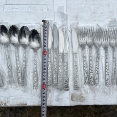 昭和　レトロ　フォーク・スプーンセットの画像