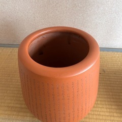 常滑焼　朱泥　壺の画像