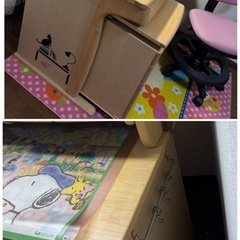 【価格相談可】イトーキ学習机•キャビネット•椅子3点の画像