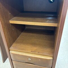 キャビネット ブラウン 幅36cm×奥行40cm×高さ85cm【ジャングルジャングル岩出店】【B309】 和歌山 岩出市 紀の川市 海南市の画像