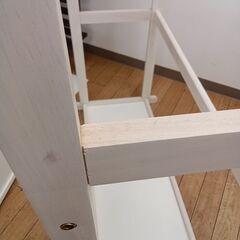 ★リユースのサカイつくば店★TK7461  ハンガーラック アイボリー H155×D50×W100 クリーニング済みの画像