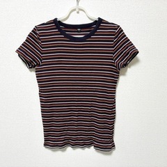 【美品】UNIQLOボーダーTシャツLサイズの画像