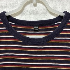 【美品】UNIQLOボーダーTシャツLサイズの画像