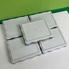 有田焼 吾山窯 黄地花鳥 刺身皿 和食器 仕切り付き ５枚セットの画像