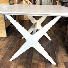 ★極美品！★ ニトリ リラックスワイド ダイニングテーブル RELAX90 【マジカルスケッチ】の画像