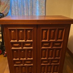 アンティーク ヴィンテージ 家具 ワイン 収納 バーカウンターの画像