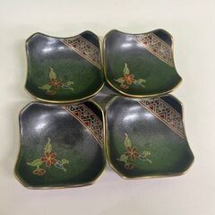 清風窯 絵変わり小鉢 和食器 新九谷風物語小付け 蛸唐草模様 九谷 有田焼 和皿 伝統工芸品 まとめて9個の画像