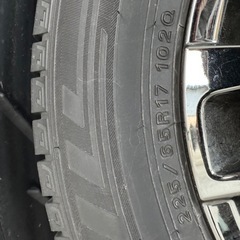 バリ溝スタッドレス　トヨタ 40系 アルファード エグゼクティブラウンジ 純正 17in PCD120 6.5J+40 ダンロップ225/65R17 の画像