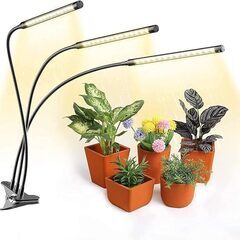 植物育成ライト 60W 植物ライト 126LED 室内栽培ランプ タイミング 定時機能（3H / 9H / 12H）3ヘッド付き 360°調節可能 多肉植物育成 家庭菜園 室内園芸 水草栽培　まとめ買い歓迎　卸ます　アマゾン引き上げ商品　倒産品　ネット商材　卸ます　転売　アマゾン引き上げ商品　卸し　問屋　倒産品　転売OK　ネット商材　アマゾン　商品　景品　コンペの画像