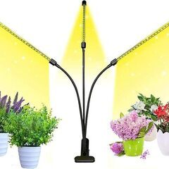 植物育成ライト 60W 植物ライト 126LED 室内栽培ランプ タイミング 定時機能（3H / 9H / 12H）3ヘッド付き 360°調節可能 多肉植物育成 家庭菜園 室内園芸 水草栽培　まとめ買い歓迎　卸ます　アマゾン引き上げ商品　倒産品　ネット商材　卸ます　転売　アマゾン引き上げ商品　卸し　問屋　倒産品　転売OK　ネット商材　アマゾン　商品　景品　コンペの画像