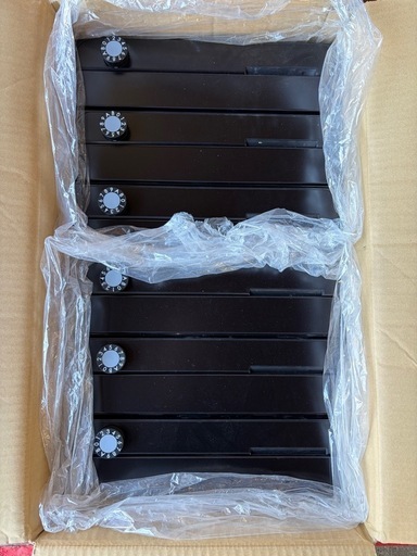 K2701 郵便ポスト 郵便受箱 前入れ前出し 上開き 3戸用×1