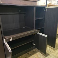 ジャングル×2和泉大型良品館 　レンジ台　キッチン　収納　※剥がれあり【R-297】の画像