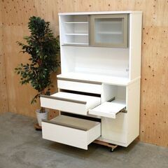 ≪yt2042ジ≫ 美品 2024年製造 ニトリ キッチンボード/食器棚 中古家具/宮城県仙台市 リユースストレージ仙台 70914-01の画像