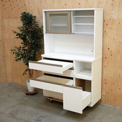 ≪yt2042ジ≫ 美品 2024年製造 ニトリ キッチンボード/食器棚 中古家具/宮城県仙台市 リユースストレージ仙台 70914-01の画像