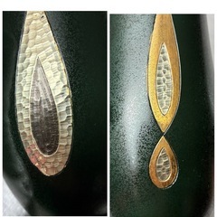 高岡銅器　青銅製　花瓶　花器の画像