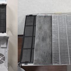 アイリスオーヤマ 加湿空気清浄機 HXF-C40-W 2020年製 17畳 脱臭 ホコリ 花粉 加熱式 ホワイト ①の画像