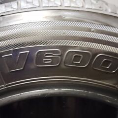 BS BRIDGESTONE V600 165R14LT 6PR 14インチ 夏タイヤ 4本 21年製 バリ溝 ADバン等　(KTE386)の画像