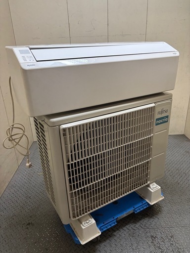 ヤZ家AB 89 ポンプダウン済み ノクリア 2023年製 as-c282m/ao-c282m r32 エアコン リモコン付 室内機 室外機 富士通 NOCRIA 長野県長野市