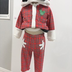 ミッキーマウス　クリスマス　セットアップ　サンタ
の画像