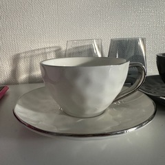 ティーカップ&ソーサー2客　グラスの画像