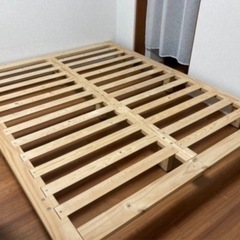 クイーンサイズ　すのこベッドの画像