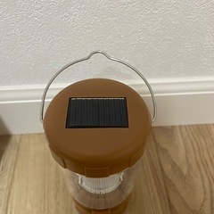 【新品】 LED ソーラーランタン ブラウン 2WAY 三井住友ノベルティ 防災の画像