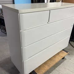 チェスト　整理タンス　引き出し　ホワイトの画像