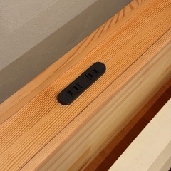 天然木のすのこベッド　ダブルの画像