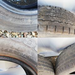 廃タイヤ145R12 LT 4本 2014年製の画像