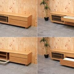 ≪yt2053ジ限≫ 美品 ニトリ TV台/ローボード テレビボード/サイドボード/シンプル/一人暮らし/中古家具/リユースストレージ仙台 70926-02の画像