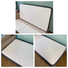 【セットでお安くお譲りします】ニトリ　シングル　ベッドフレーム　収納付き　N-sleep　ベッドマットレスの画像