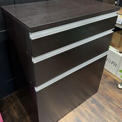 美品 DORIS ドリス キッチン キッチン収納 幅80 チェスト 食器棚 引き出し収納の画像