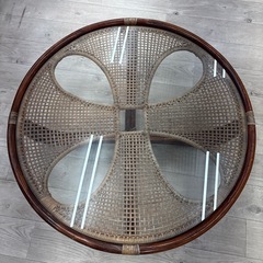 籐  座卓   横幅91cm 　ローテーブル の画像