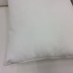 【ニトリのNポケットシリーズ】2人掛けソファ ラブソファ 合成皮革 Nポケット ソファ　クッション付き　：ホワイトの画像