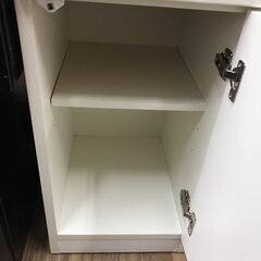 【ジャングルジャングル広陵店】ニトリ　スリム食器棚　ホワイトの画像