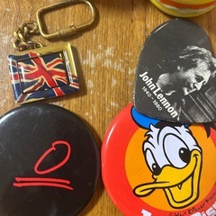 ハンバーガー　ビンテージ　缶バッチの画像