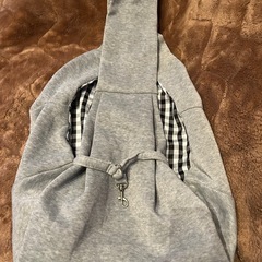 グレー　ペットスリング 小型犬 犬 猫 抱っこ紐 ショルダーの画像