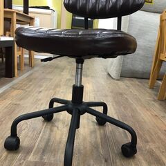 【ジャングルジャングル広陵店】ニトリ　ワークチェア　ブラウン　フェイクレザーの画像